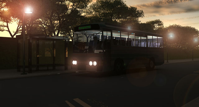 City Bus at night