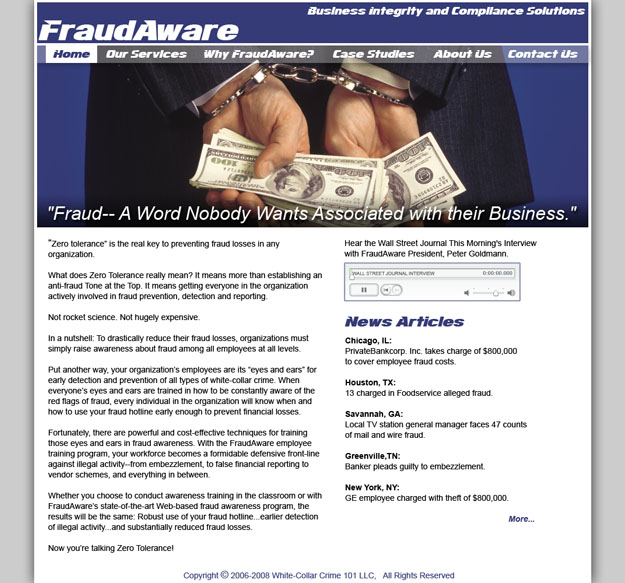 FraudAware Homepage