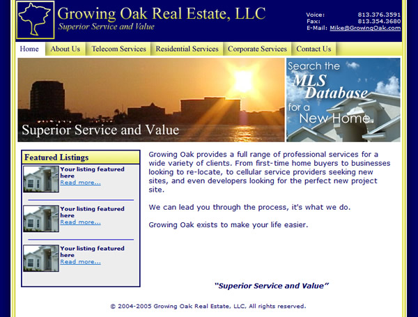 Growing Oak Homepage
