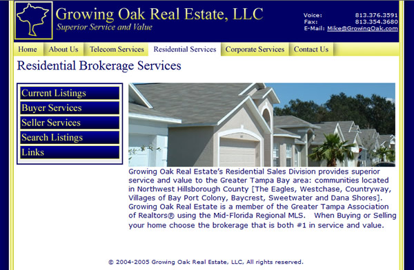 Growing Oak Residential Services Page