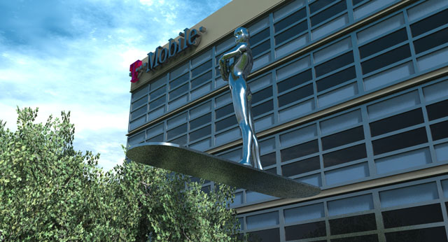 T-Mobile Office with Silver Surfer