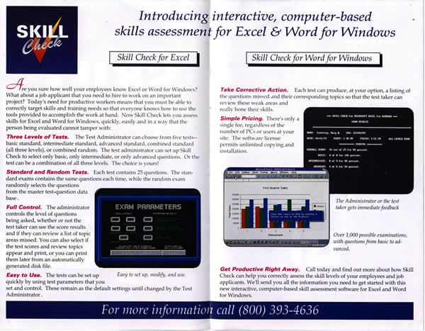 Skill Check Brochure Interior