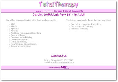 Total Therapy Services Page